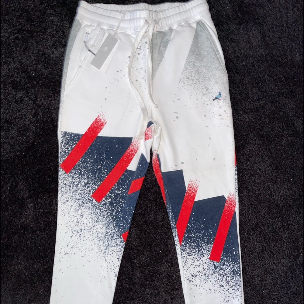 Red, Blue, White, and Grey Sweats